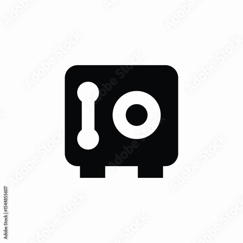 safe box container icon sign vector