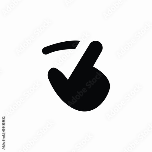screen swipe icon sign vector