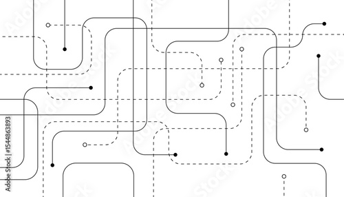 Abstract background with technology circuit board texture. Modern electronic motherboard texture. Creative idea for internet technology. Tech concept for header, web banner, website, presentation.