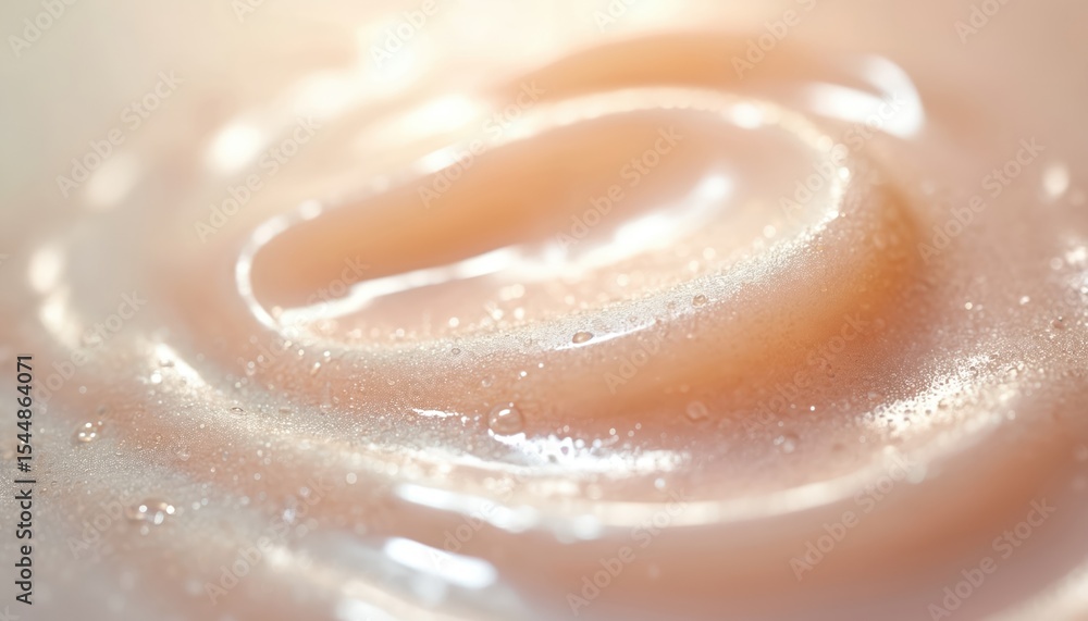 Obraz premium Microscopic details of collagen mask texture. Moisturizing cosmetic face mask skincare product. Skin firming, elasticity care, beauty, health. Close-up shot, water drops, shiny surface. Skincare