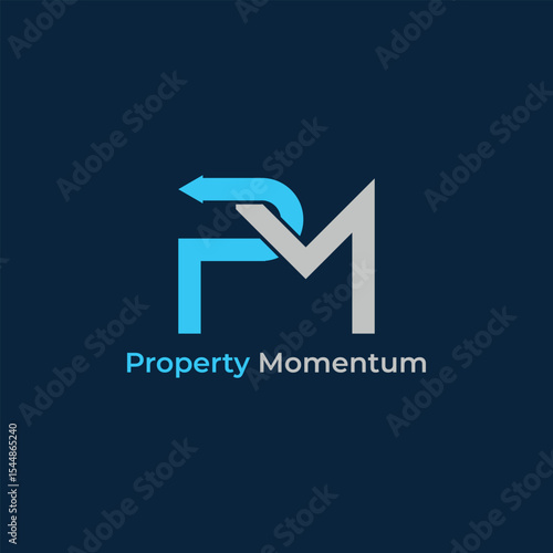 “Property Momentum: Driving Real Estate Forward”

It ties into the arrow motif in the “P,” symbolizing progress and growth, while reinforcing a sense of purpose and movement in the property world