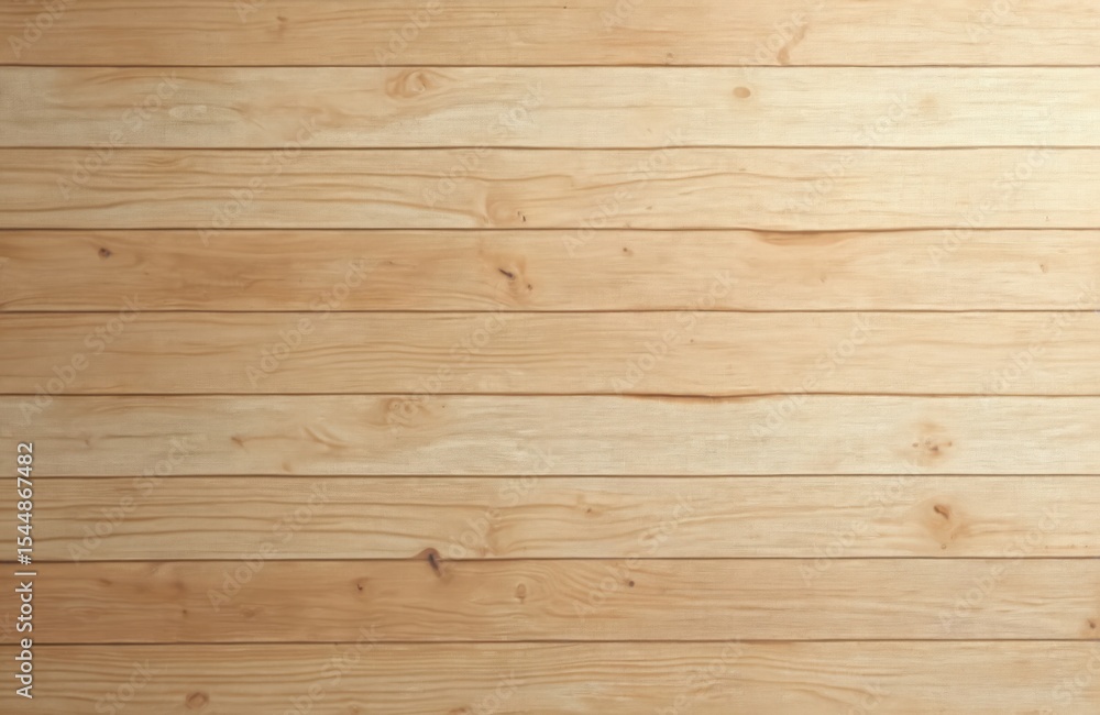 Fototapeta premium Wood texture background, light brown color with horizontal wooden planks. Natural pattern, ideal for design. Perfect for interior, construction projects, also for website backgrounds, presentations.
