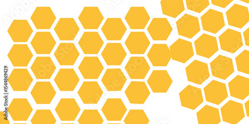 Abstract honeycombs design. Gold honey hexagonal cells texture. Geometric hive hexagonal honeycombs. Vector illustration.EPS10
