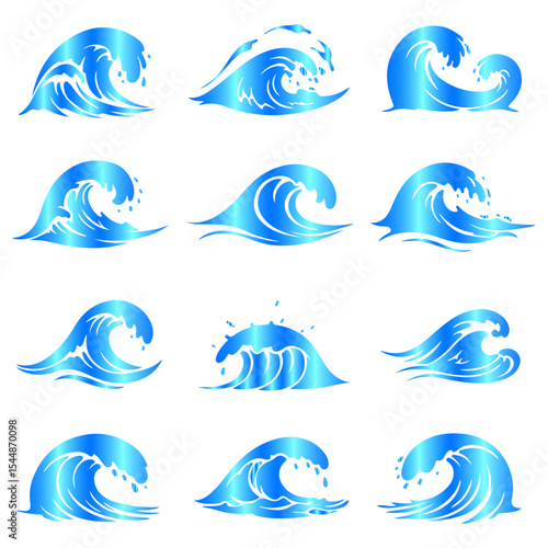 Colorful aesthetic ripples layered with geometric finesse using flowing, decorative, and expressive design approach
