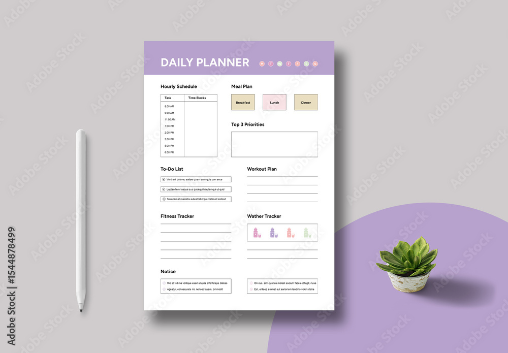 daily-planner-template-layout-stock-template-adobe-stock