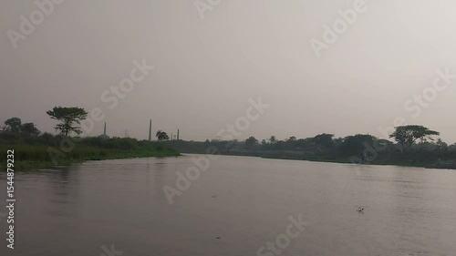 river in the morning