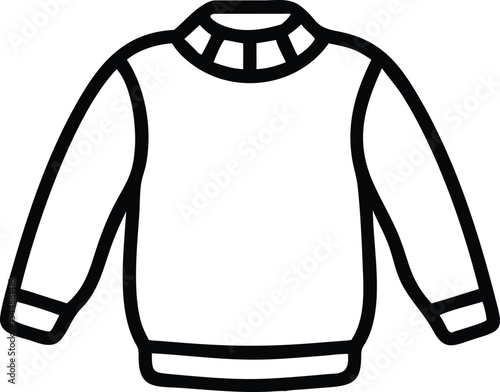 sweater icon isolated on transparent background