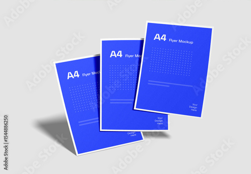 Floating Flyer Mockup Design