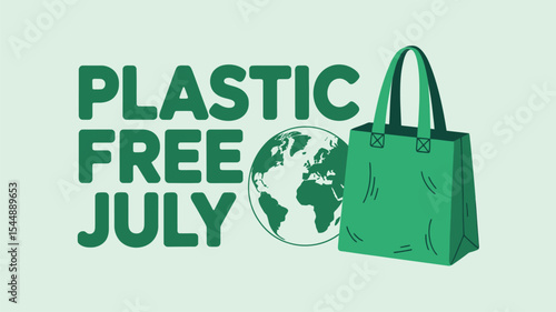 Plastic Free July Eco Bag Campaign Sustainability Awareness