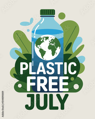 Plastic Free July Glass Bottle Awareness Eco Initiative