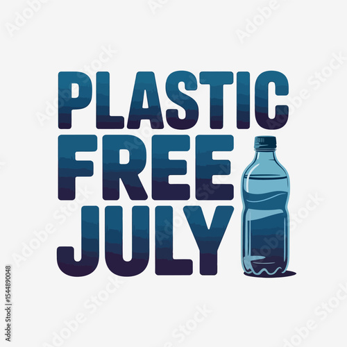 Plastic Free July Glass Bottle Awareness Eco Initiative