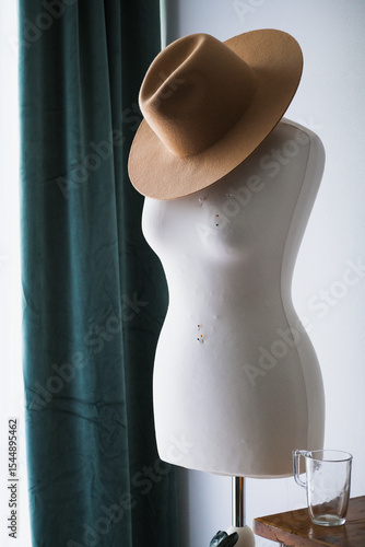 Mannequin with a hat