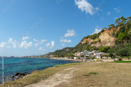 Small city in the coast of the island, Zakynthos
