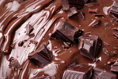 Pixel Perfect Picture of Delicious Chocolate Composition with Copy Space