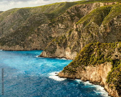 Coast of the island in Greece