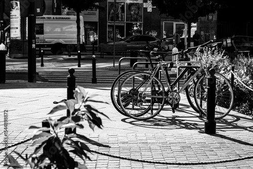Bicycles in the street