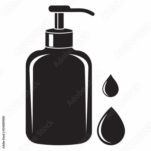 vector illustration of a shower gel