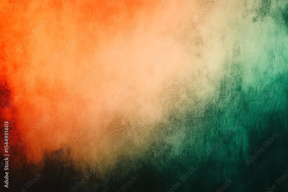 Fototapeta premium Abstract Gradient Blend of Dusty Orange Green and Red