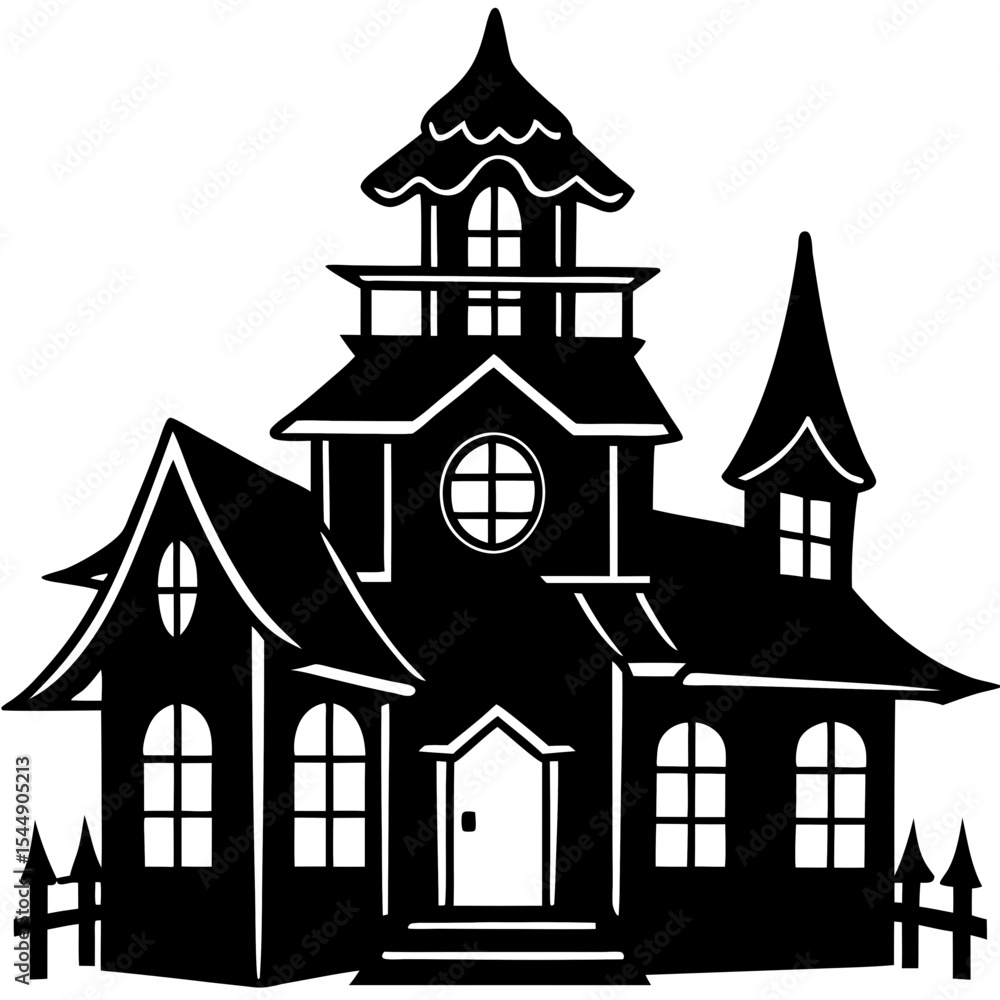 Ghostly Manor Silhouette Ghostly Manor Silhouette