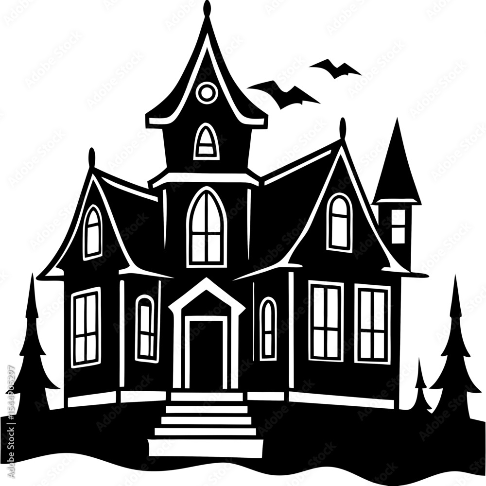 Ghostly Manor Silhouette Ghostly Manor Silhouette