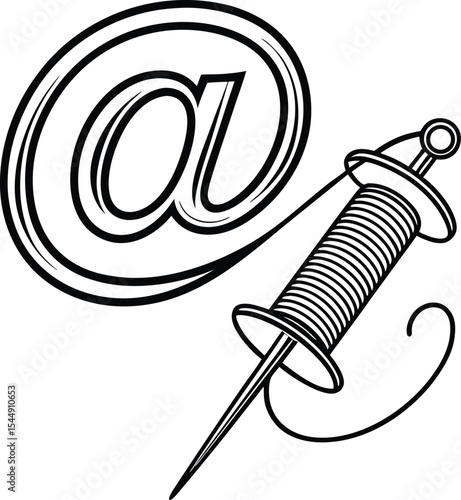Here's a concise description:

Isolated medical equipment, a syringe with blood and needle, for healthcare technology