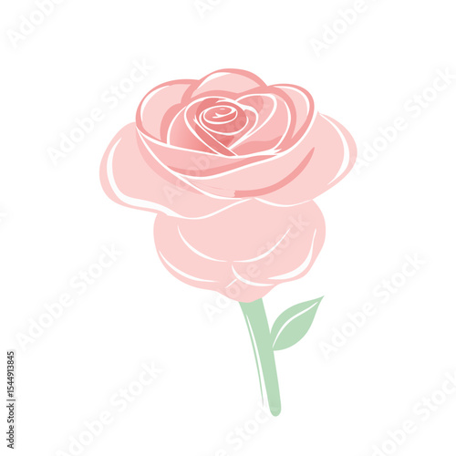 Wallpaper Mural Rose vector line art and colorful  element download  Torontodigital.ca