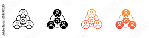 Stakeholders Multiple Style Icon Set Collection 