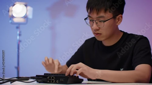 Cybersecurity expert establishing secure VPN tunnel for network protection