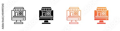 E Commerce Multiple Style Icon Set Collection 