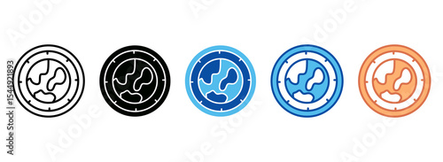 Earth Hour Icon Set Multiple Style Collection