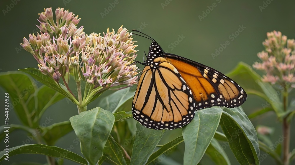 Obraz premium butterfly on flower