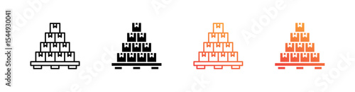 Packages Multiple Style Icon Set Collection 