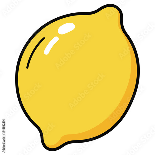 Lemon vector illustration, simple design