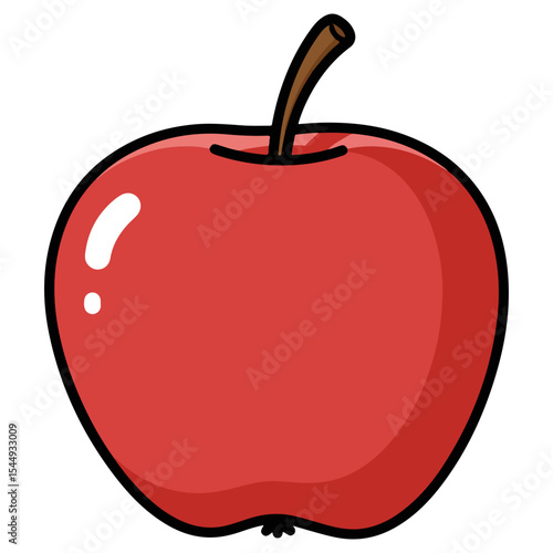 Apple vector illustration, simple design
