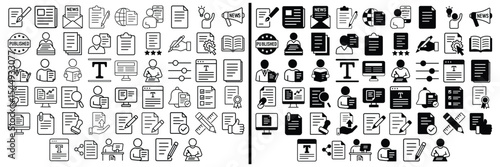 Article Icon: An expansive collection of digital icons, meticulously curated to represent a variety of subjects. These icons are designed with precision and versatility.