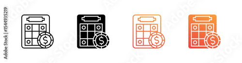 Bingo Multiple Style Icon Set Collection 
