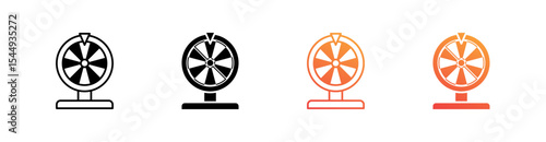 Roulette Wheel Multiple Style Icon Set Collection 