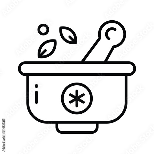 Grab this outline style icon representing homeopathy remedy