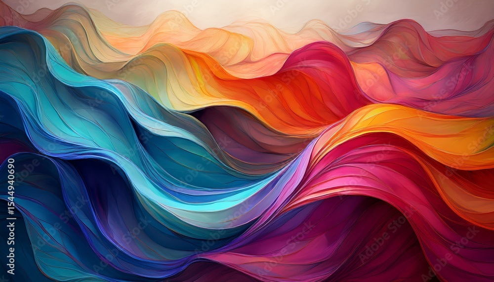abstract colorful fabric waves background abstract colorful fabric waves background