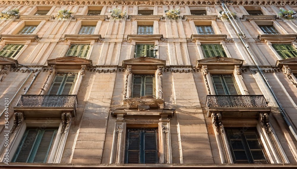 facade of an old building facade of an old building