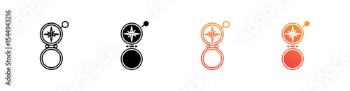 Compas Multiple Style Icon Set Collection 