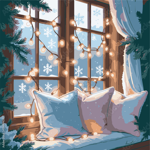 Christmas Morning in Cozy Home