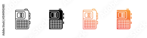 Voice Recorder Multiple Style Icon Set Collection 