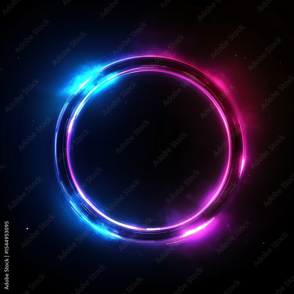 Obraz premium light glow effect on black background