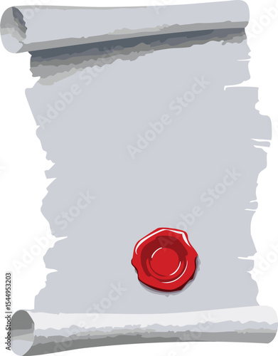 A single handwritten letter on parchment paper, folded delicately with a red wax seal bearing a rose crest. The paper edges are torn unevenly, and the ink has faded to a soft gray
