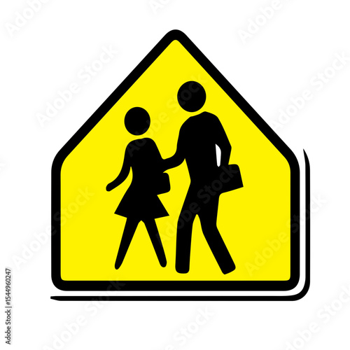 icon school zone sign