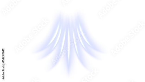 Transparent Background Abstract Blue Light Burst Streaks

