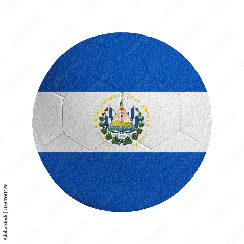 Fototapeta premium Soccer ball with flag of El Salvador