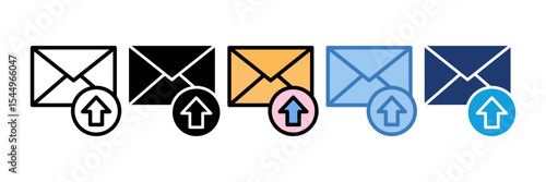 Outbox Icon Element For Design