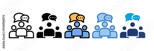 Group Chat Icon Element For Design
